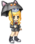 university girl with umbrella 
