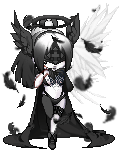 Black and White Winged Angel