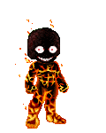 creepy burnt guy