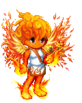 flaming rose