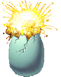 exploding egg.