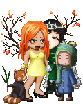 A Sweet Family in the Autumn