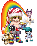 rainbow man and elf boy
