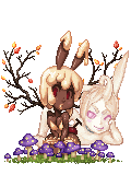 Bunnies playing i