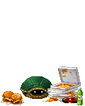 turtle on snacks