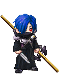 blue haired ninja of death