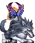 Midna riding wolf Link